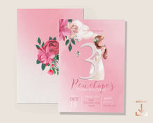 Load image into Gallery viewer, Pink Princess Fairytale Birthday Invitation