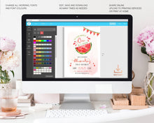 Load image into Gallery viewer, Pink Watermelon First Birthday Milestone Board