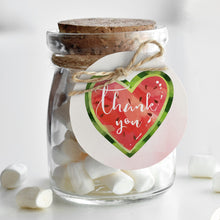 Load image into Gallery viewer, Pink Watermelon Party Cupcake Topper Round Tag