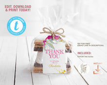 Load image into Gallery viewer, Pixie Dust Fairy Favor Tag in Pink & Gold