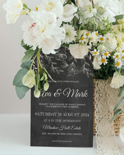 Load image into Gallery viewer, Rustic Chalkboard & Lace Wedding Invitation Suite