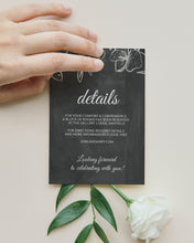Load image into Gallery viewer, Rustic Chalkboard & Lace Wedding Invitation Suite