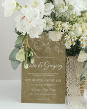 Load image into Gallery viewer, Rustic Kraft Brown & Lace Country Wedding Invitation Suite