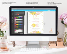 Load image into Gallery viewer, Sunshine & Lemonade First Birthday Milestone Board