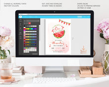 Load image into Gallery viewer, Watermelon One in a Melon Party Bunting