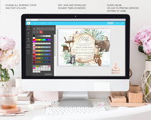 Load image into Gallery viewer, Woodland Animals First Birthday Milestone Board