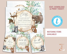 Load image into Gallery viewer, Woodland Animals First Birthday Milestone Board