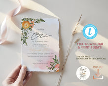 Load image into Gallery viewer, A Little Cutie Blush Pink Birthday Invitation
