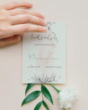 Load image into Gallery viewer, Blush Pink Botanical Wedding Invitation Suite - ROSALIE
