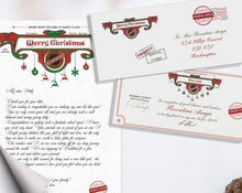 Load image into Gallery viewer, Christmas Letter from Santa Claus Official Editable North Pole Elf Certificate Printable Report Instant Download Templett Xmas Nice List Kit
