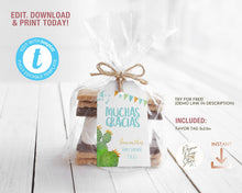 Load image into Gallery viewer, Fiesta Baby Boy Shower Editable Thank you Tag

