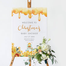Load image into Gallery viewer, Honey Bee Baby Shower Welcome Sign
