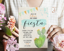 Load image into Gallery viewer, It&#39;s a boy Fiesta Baby Shower Invitation
