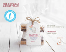 Load image into Gallery viewer, Kitten Birthday Favor Tag
