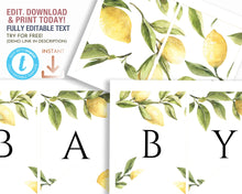 Load image into Gallery viewer, Lemon Greenery Party Bunting
