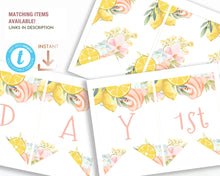 Load image into Gallery viewer, Lemonade Sunshine Floral Party Bunting
