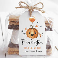 Load image into Gallery viewer, Little Pumpkin Halloween Party Favor Tag

