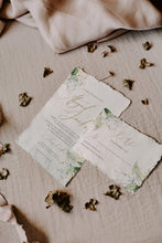 Load image into Gallery viewer, Olive Sage &amp; Gold Greenery Wedding Invitation Suite - LEANNE
