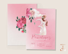 Load image into Gallery viewer, Pink Princess Fairytale Birthday Invitation
